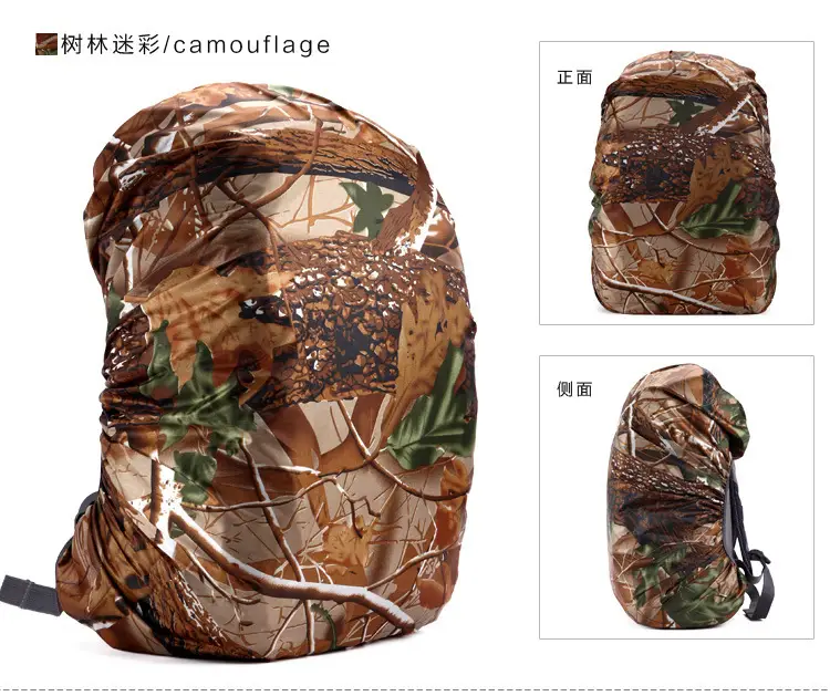 Rain Cover Backpack Cover Student Pull Rod Schoolbag Dustproof Rain Cover Waterproof Cover 20-80L Mountaineering Bag Cover