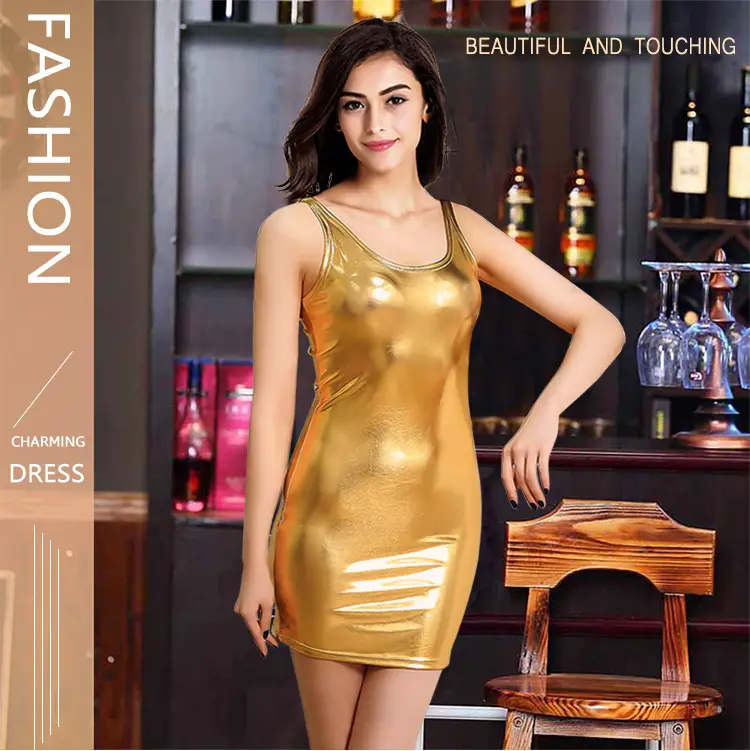 High-Gloss Patent Leather Bodycon Dress for Women — feature 10