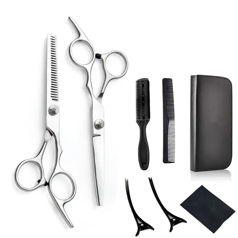 Stainless Steel Barber Scissors 6 Inch Set for Hairdressing - Image 29
