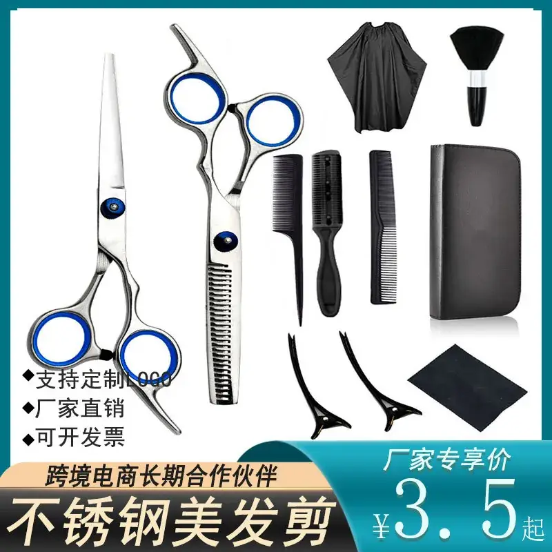 Stainless Steel Barber Scissors 6 Inch Set for Hairdressing