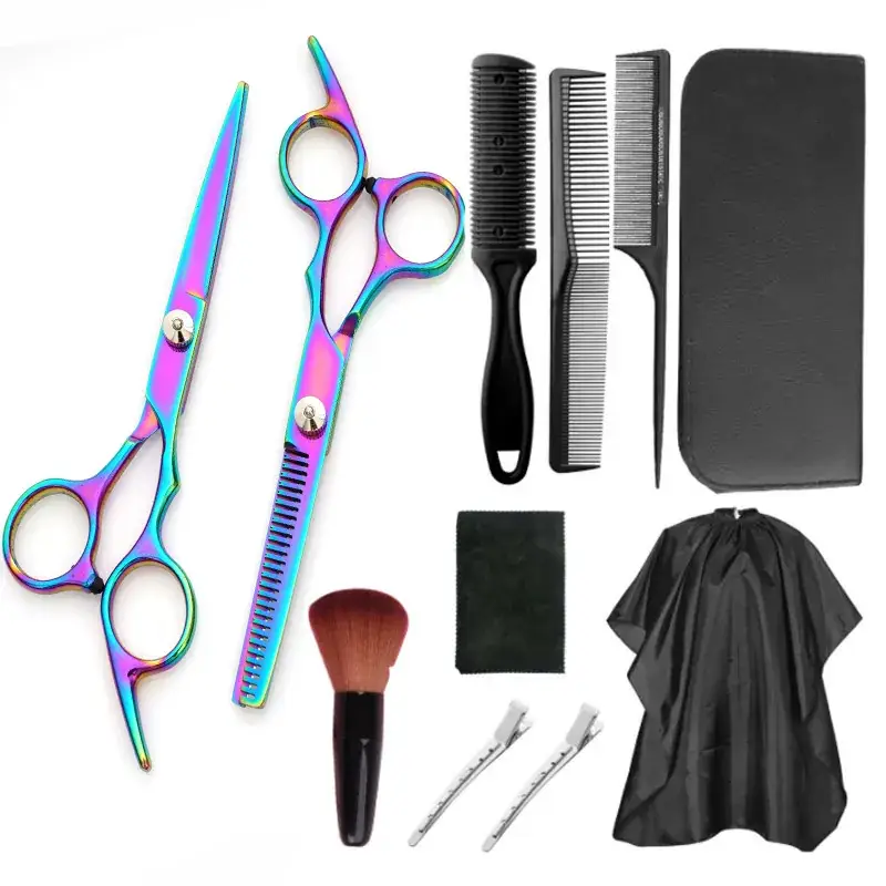 Stainless Steel Barber Scissors 6 Inch Set for Hairdressing - Image 18