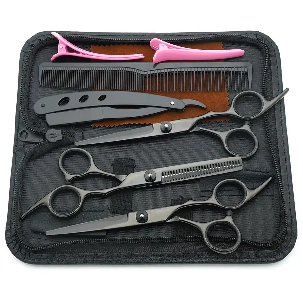 Stainless Steel Barber Scissors 6 Inch Set for Hairdressing - Image 20
