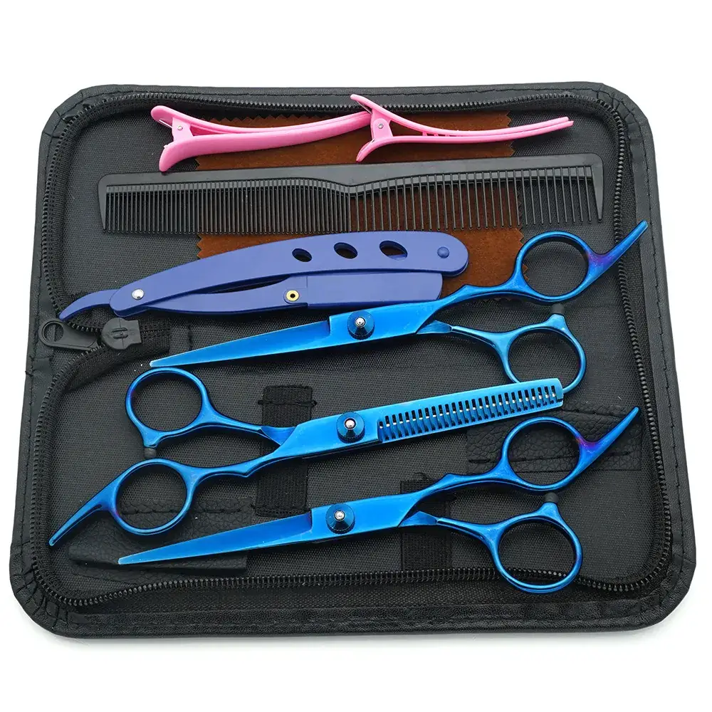 Stainless Steel Barber Scissors 6 Inch Set for Hairdressing - Image 22