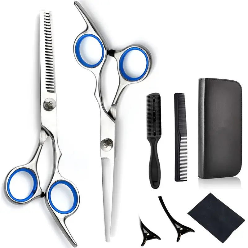Stainless Steel Barber Scissors 6 Inch Set for Hairdressing - Image 4