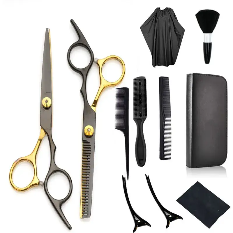 Stainless Steel Barber Scissors 6 Inch Set for Hairdressing - Image 8