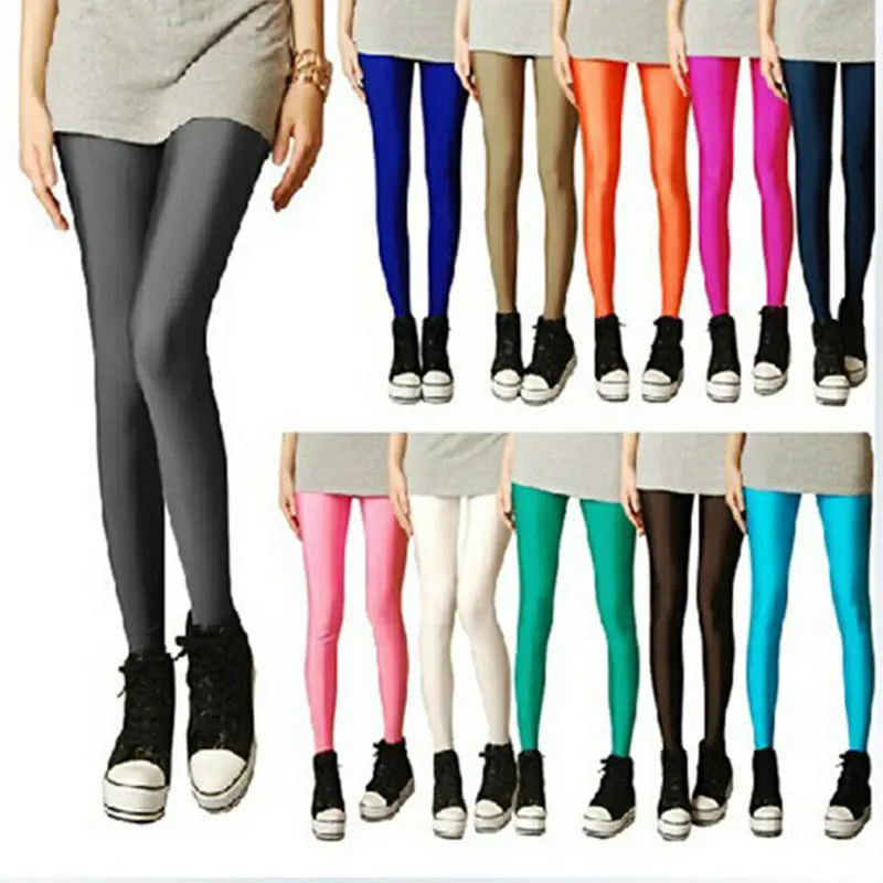 Women Slim Fit Blue Yoga Pants Skinny Cropped Leggings - Image 17