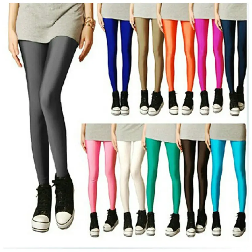 Women Slim Fit Blue Yoga Pants Skinny Cropped Leggings - Image 18