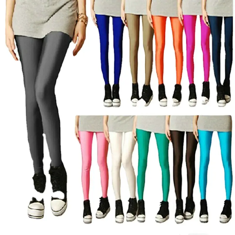 Women Slim Fit Blue Yoga Pants Skinny Cropped Leggings - Image 20