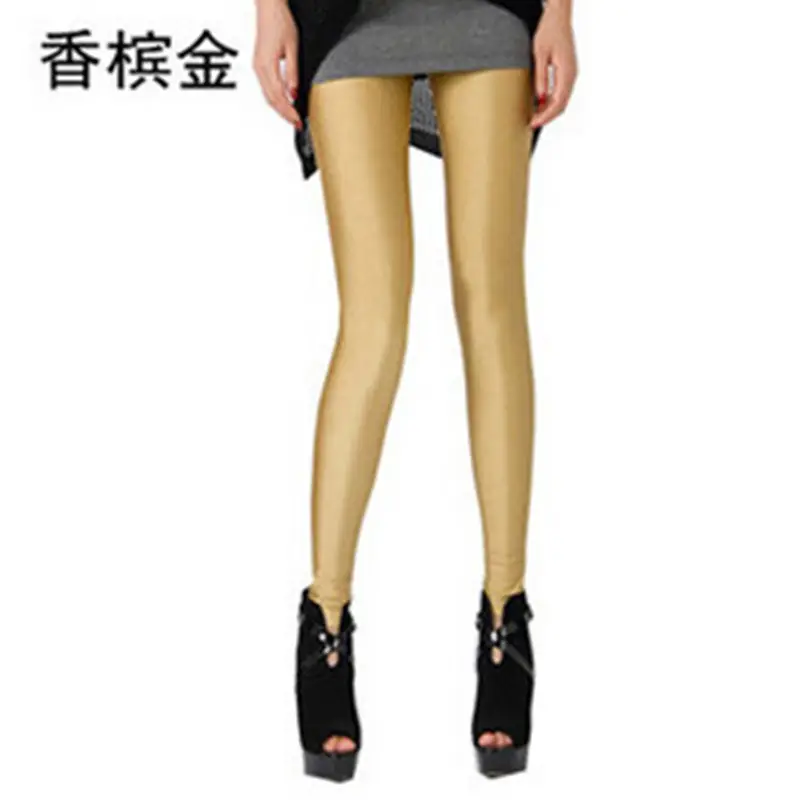 Women Slim Fit Blue Yoga Pants Skinny Cropped Leggings - Image 11