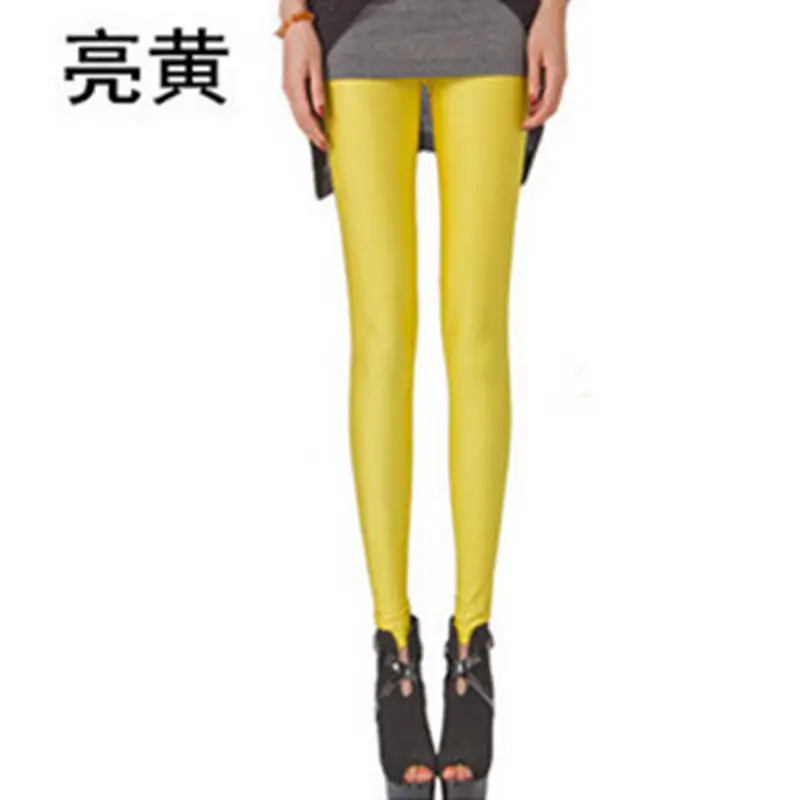 Women Slim Fit Blue Yoga Pants Skinny Cropped Leggings - Image 14