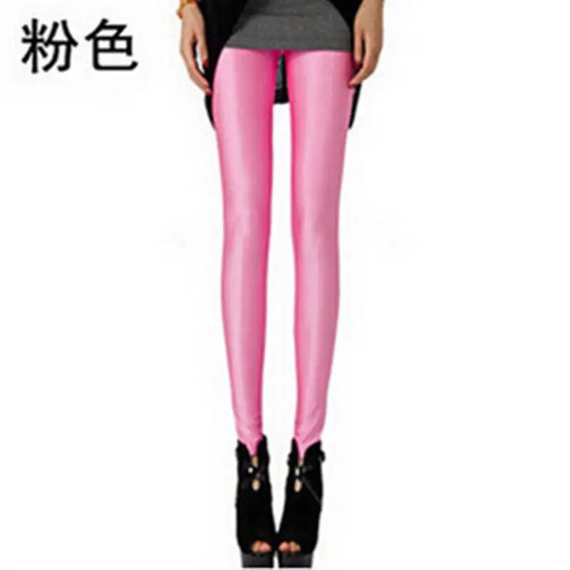 Women Slim Fit Blue Yoga Pants Skinny Cropped Leggings - Image 2