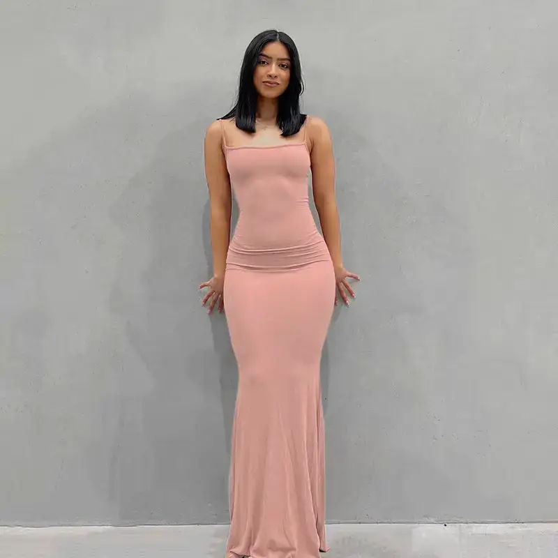 Black Slim Fit Kardashian Skims Dress Casual Strap Home Jumpsuit - Image 8