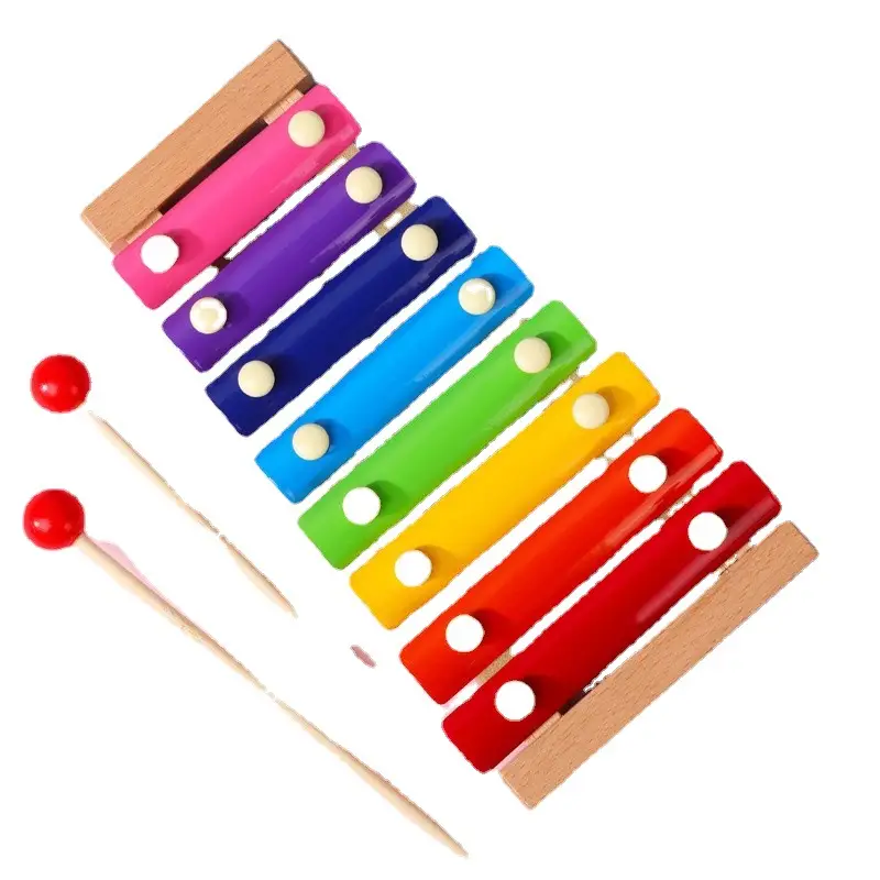 Kids Wooden 8-Tone Xylophone Toy - Image 7