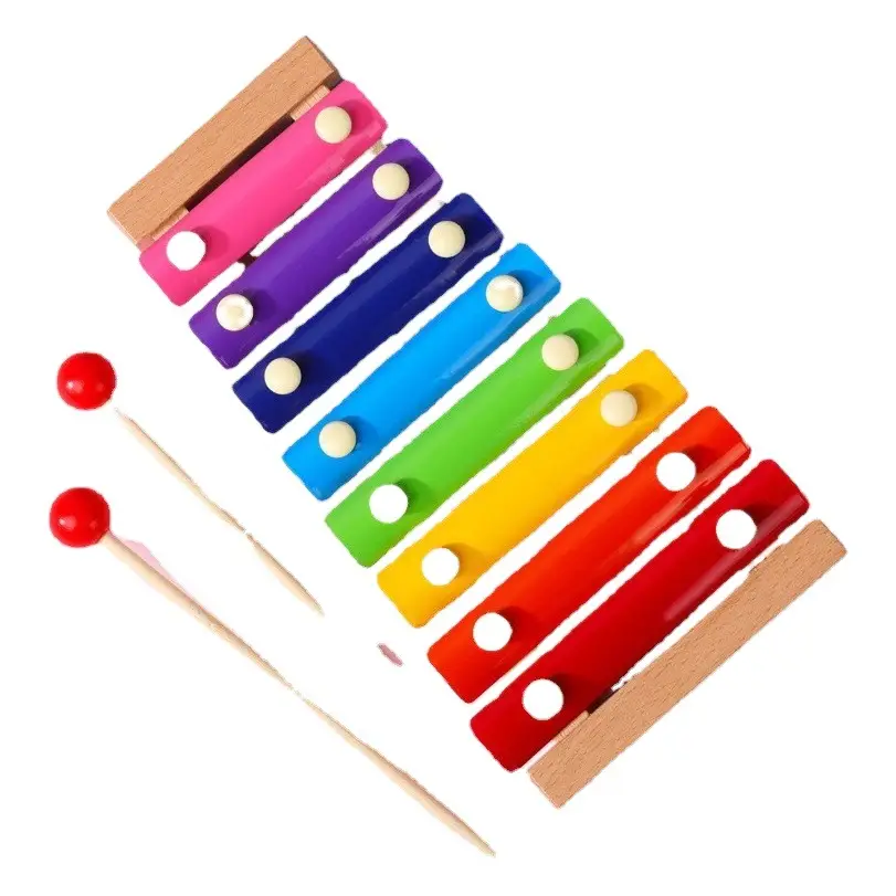 Kids Wooden 8-Tone Xylophone Toy