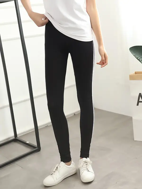 Women's Grey Modal Leggings Spring Summer Tight Thin Leggings - Image 6