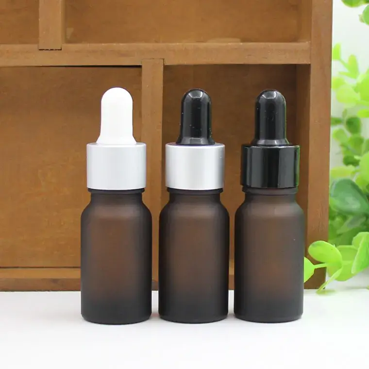 Frosted Essential Oil Dropper Bottle 10ml Glass - Image 4