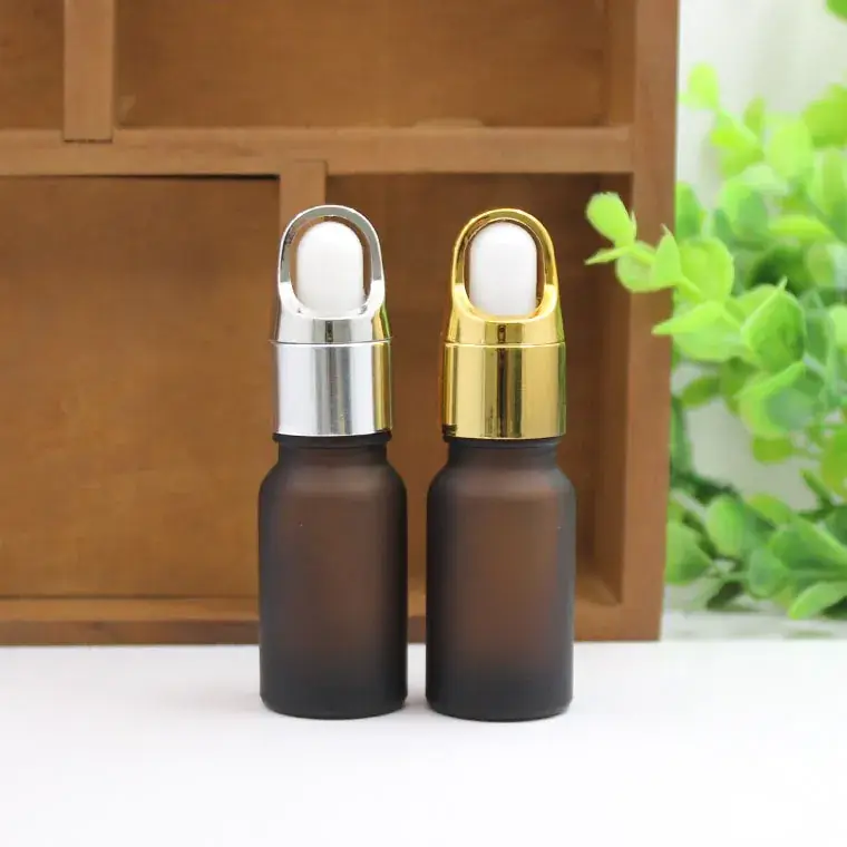 Frosted Essential Oil Bottle 10ml Pressing Dropper Glass Bottle - Image 3