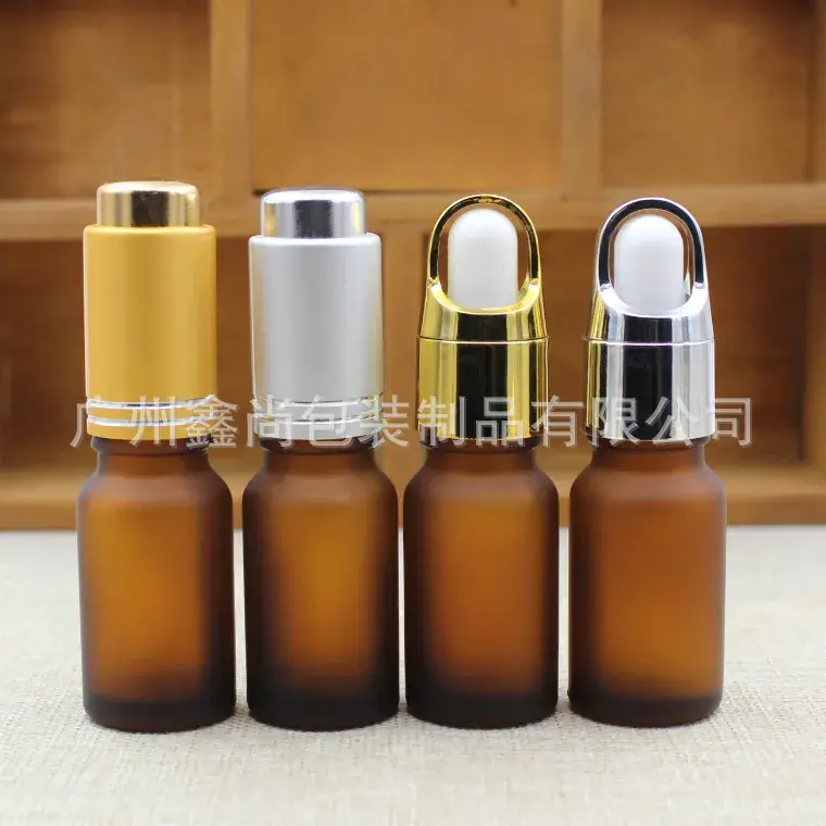 Frosted Essential Oil Bottle 10ml Pressing Dropper Glass Bottle