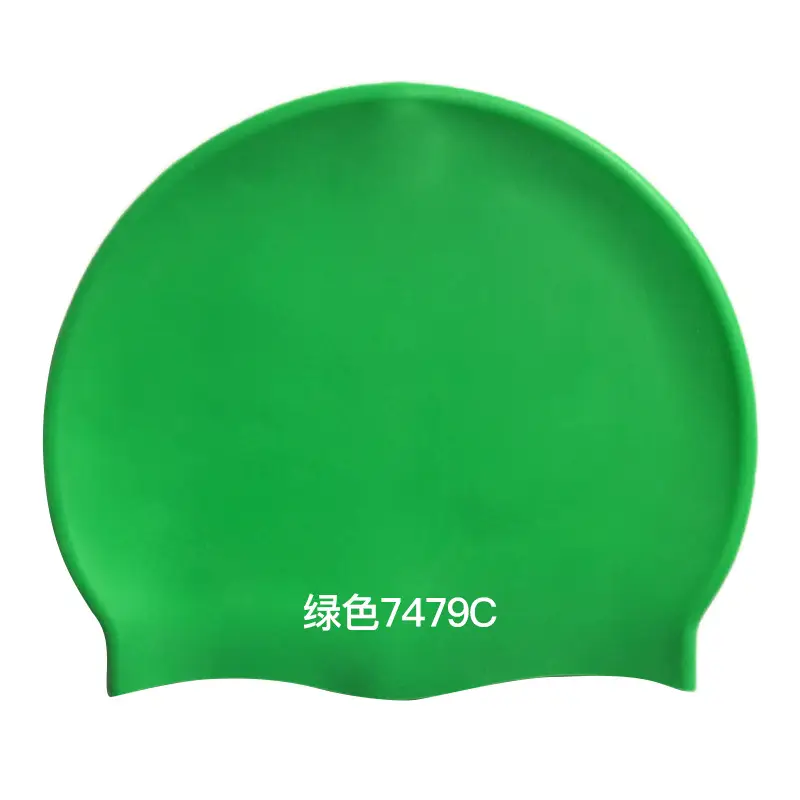 2026 Silicone Swimming Cap Wholesale Solid Color Waterproof Swimming Cap Large Size Non-Tightening Swimming Cap Adult Swimming Equipment