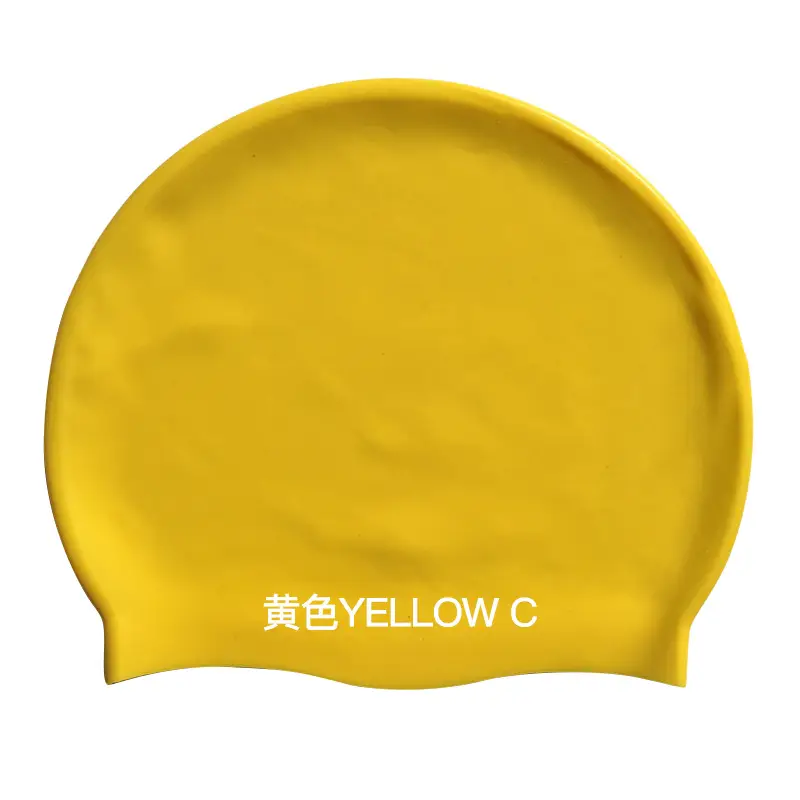2026 Silicone Swimming Cap Wholesale Solid Color Waterproof Swimming Cap Large Size Non-Tightening Swimming Cap Adult Swimming Equipment