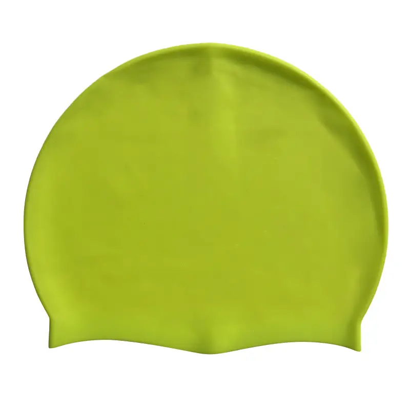2026 Silicone Swimming Cap Wholesale Solid Color Waterproof Swimming Cap Large Size Non-Tightening Swimming Cap Adult Swimming Equipment