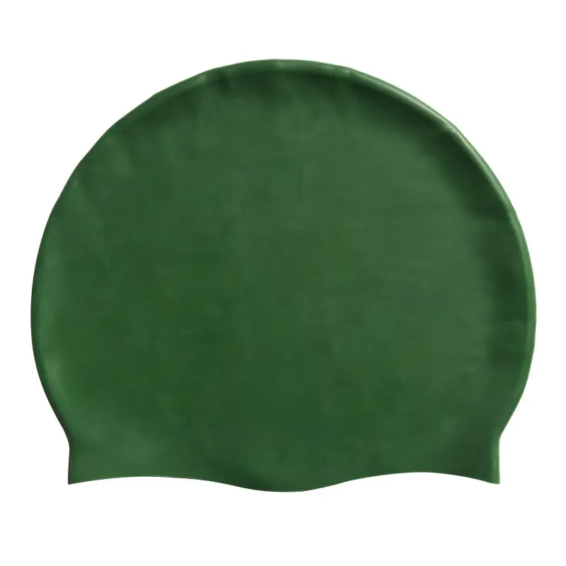 2026 Silicone Swimming Cap Wholesale Solid Color Waterproof Swimming Cap Large Size Non-Tightening Swimming Cap Adult Swimming Equipment