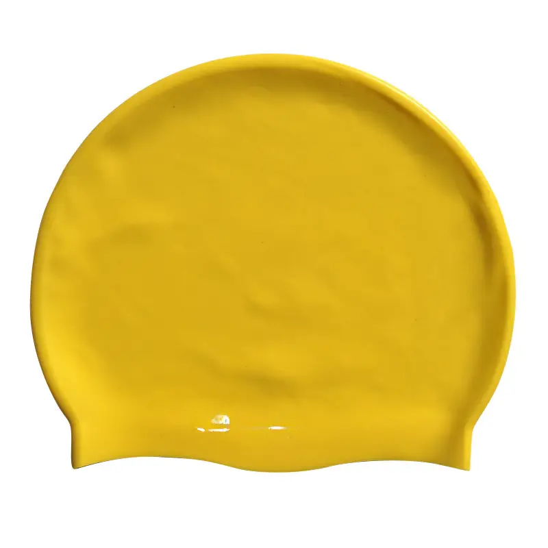 2026 Silicone Swimming Cap Wholesale Solid Color Waterproof Swimming Cap Large Size Non-Tightening Swimming Cap Adult Swimming Equipment