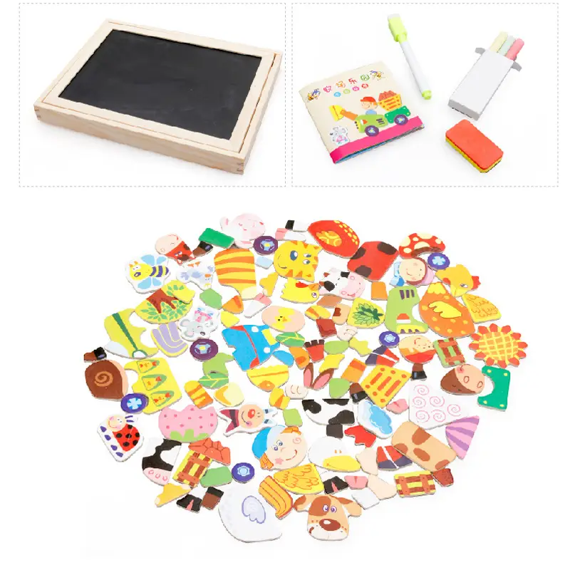 Magnetic Wooden Animal Puzzle Board for Kids - Image 6