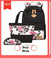 Women's Ethnic Canvas Backpack Black White Pattern — feature 11