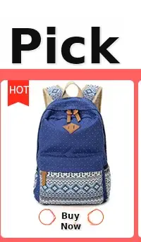 Women's Ethnic Canvas Backpack Black White Pattern — feature 3