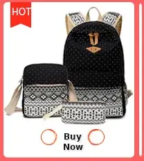 Women's Ethnic Canvas Backpack Black White Pattern — feature 7