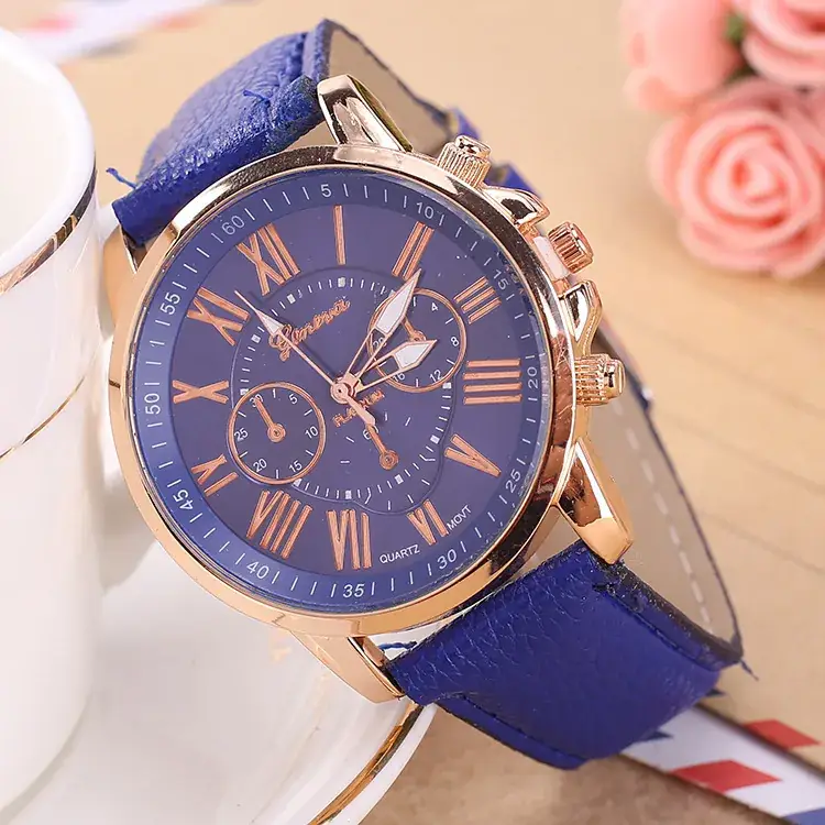 Green Three Eyes Watch for Women with Rose Gold Dial - Image 17
