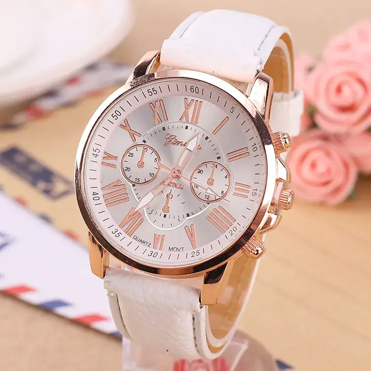 Green Three Eyes Watch for Women with Rose Gold Dial - Image 18