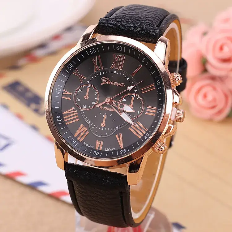 Green Three Eyes Watch for Women with Rose Gold Dial - Image 19