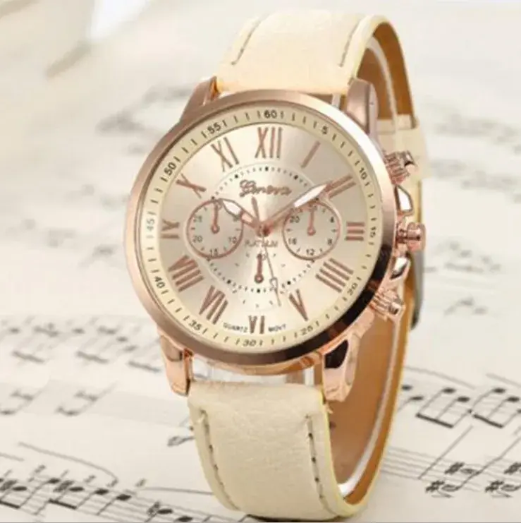 Green Three Eyes Watch for Women with Rose Gold Dial - Image 12