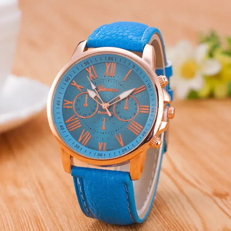 Green Three Eyes Watch for Women with Rose Gold Dial - Image 14
