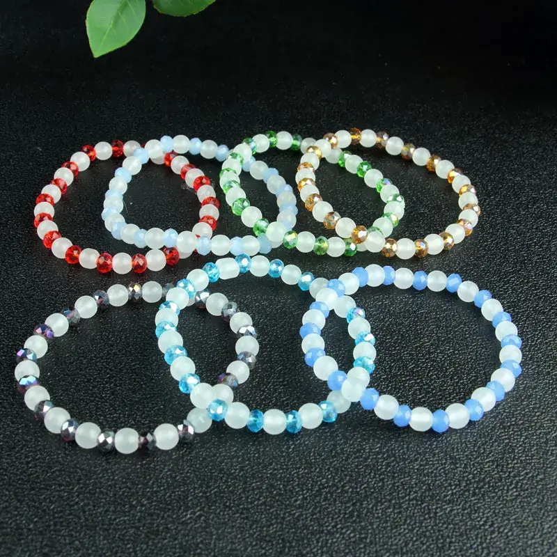 Jade Bracelets Wholesale 13mm Green Yellow Purple - Image 3