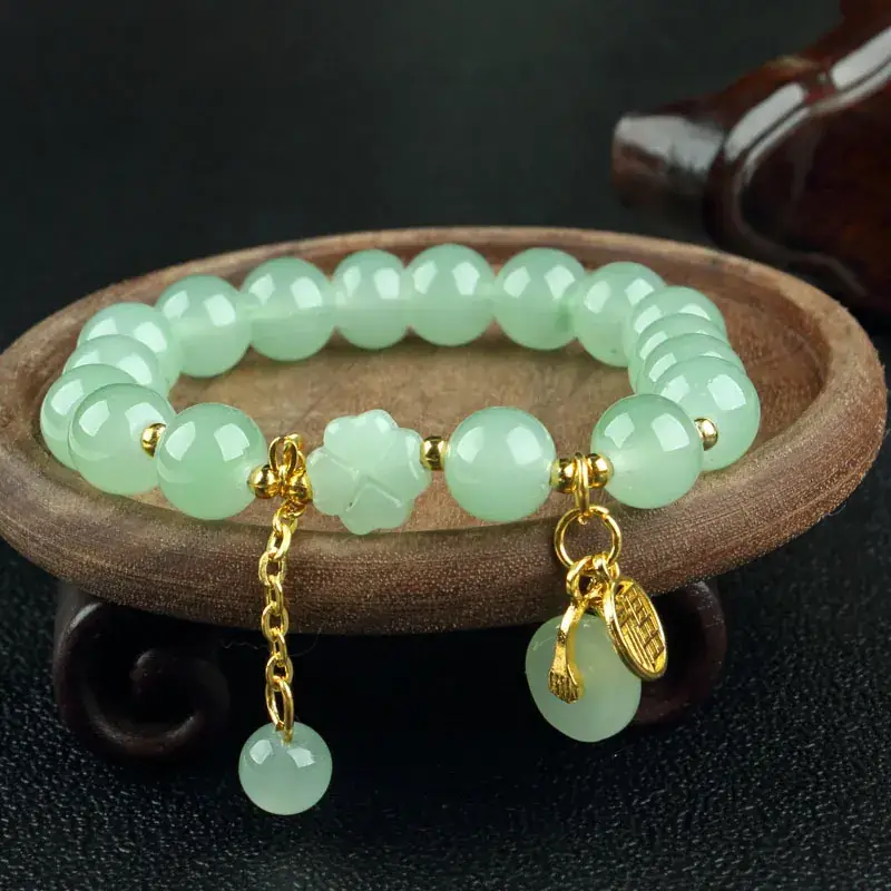 Jade Bracelets Wholesale 13mm Green Yellow Purple - Image 40