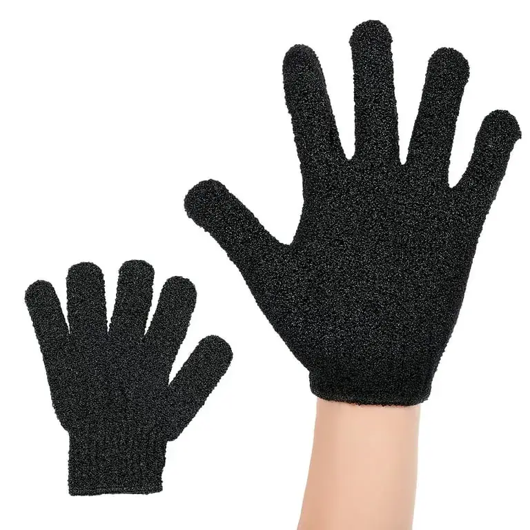 Five Finger Bath Gloves Nylon Multi Color - Image 2