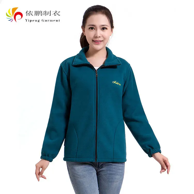 Purple Fleece Women's Jacket Double Zipmed - Image 5