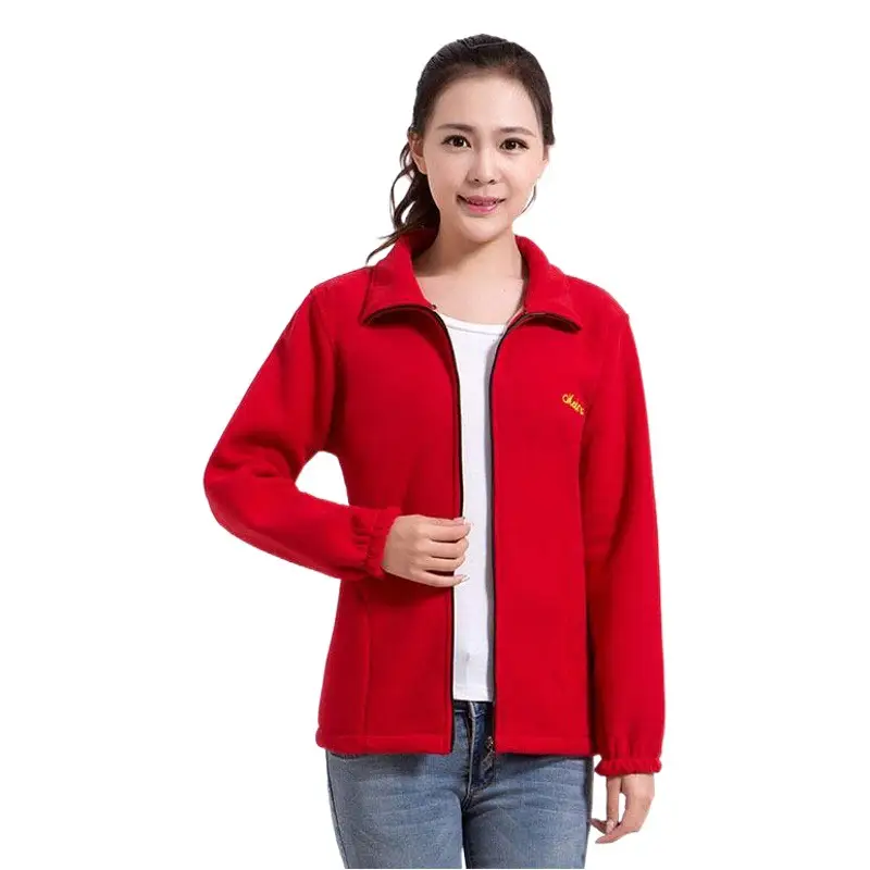 Purple Fleece Women's Jacket Double Zipmed