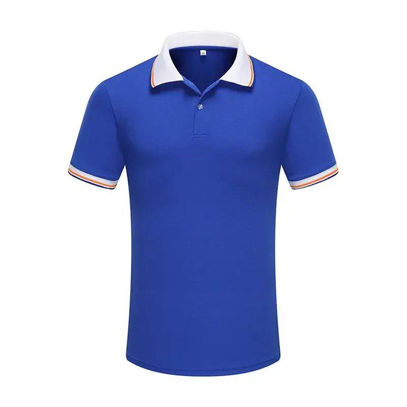 Men White Polo T-Shirt Short Sleeve Lapel - Image 6
