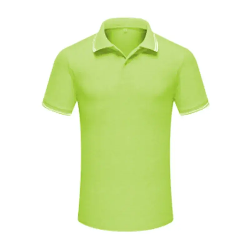 Men White Polo T-Shirt Short Sleeve Lapel - Image 7