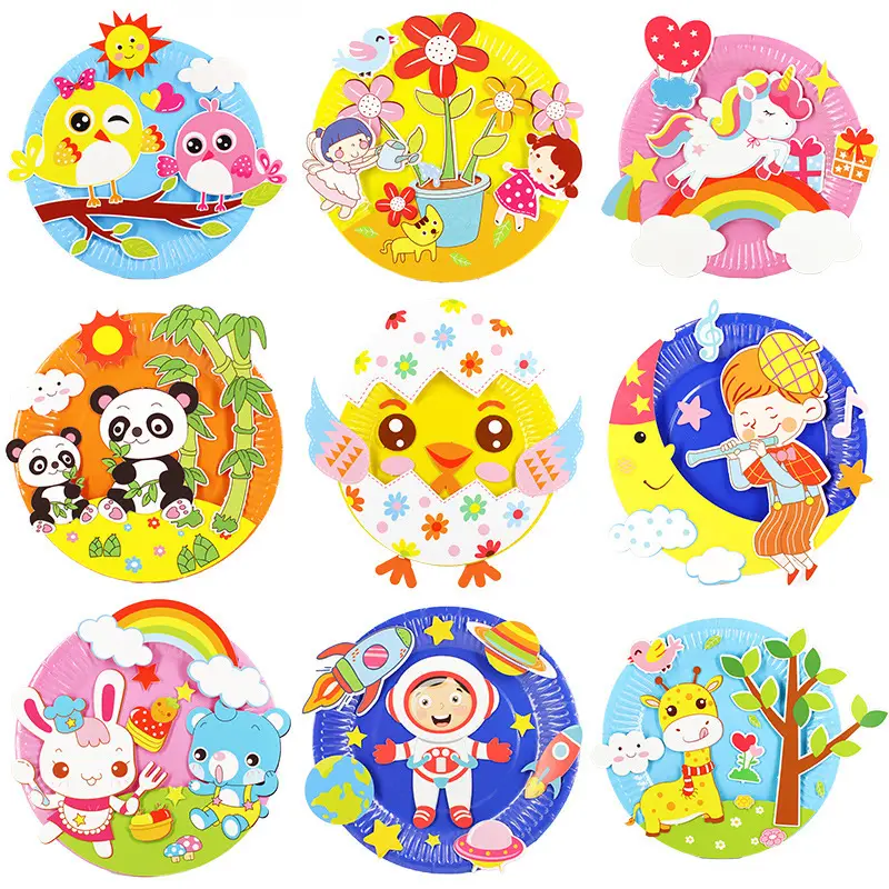 Kids Rocket & Space Plate Painting DIY Paper Plate - Image 15