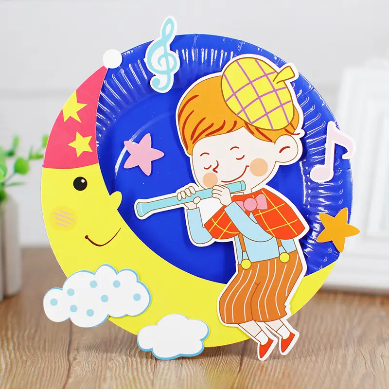 Kids Rocket & Space Plate Painting DIY Paper Plate - Image 5