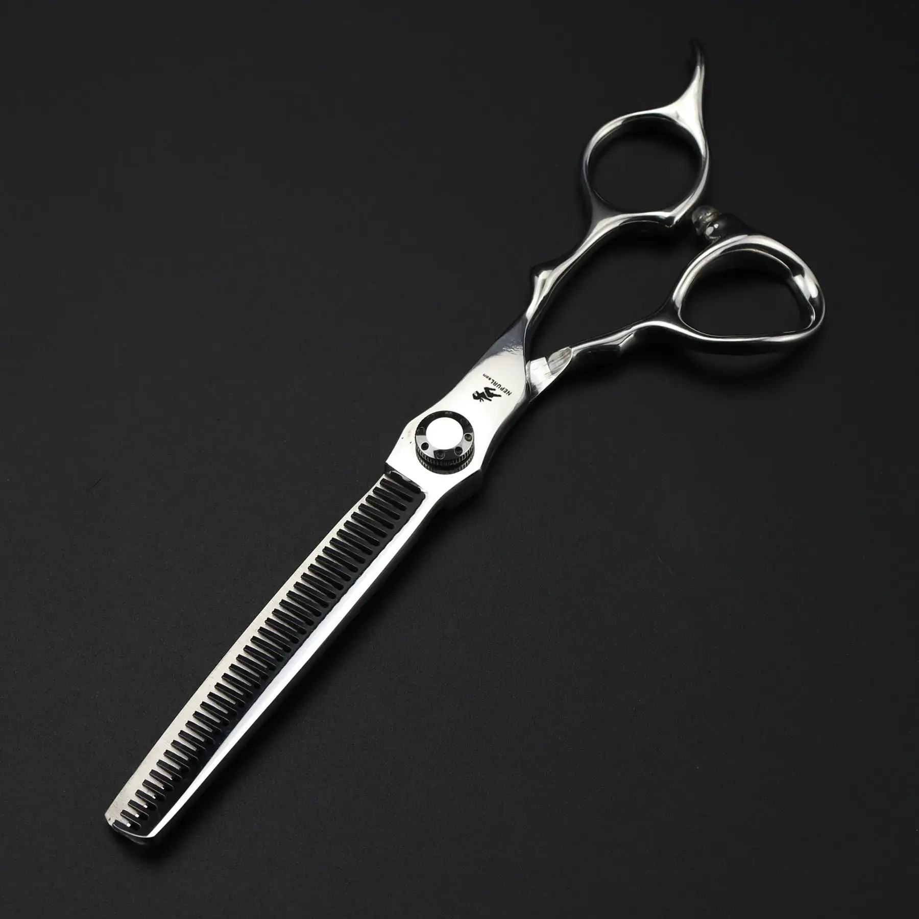 Double-sided Barber Scissors 6.0 6.5 Inch Silver - Image 2