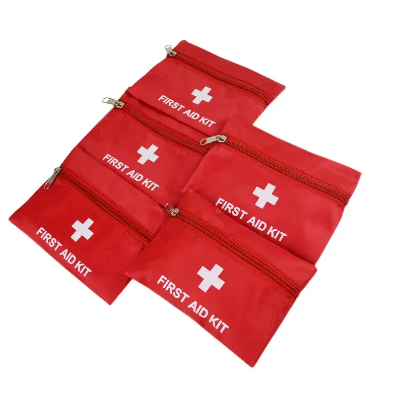 Red Oxford Cloth First Aid Kit Mini Bag - Image 6