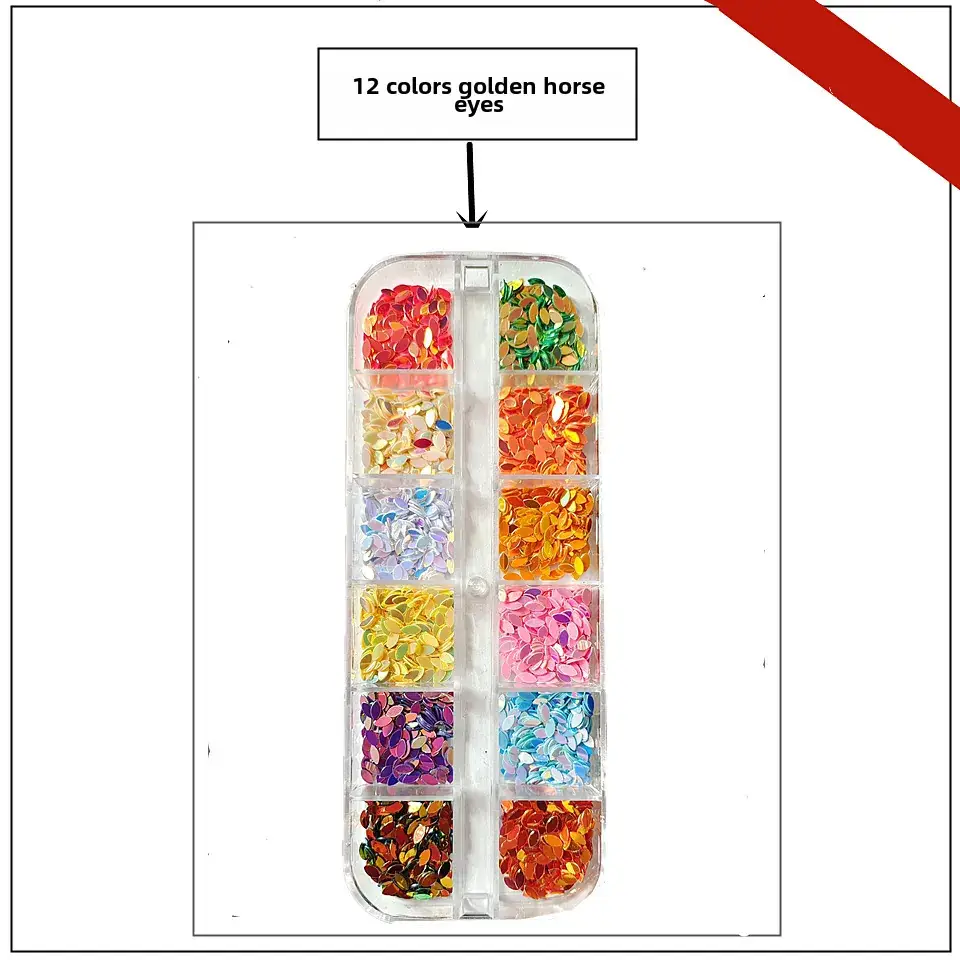 12 Colors 3.0 Round Diamond Nail Flat Resin Set - Image 5
