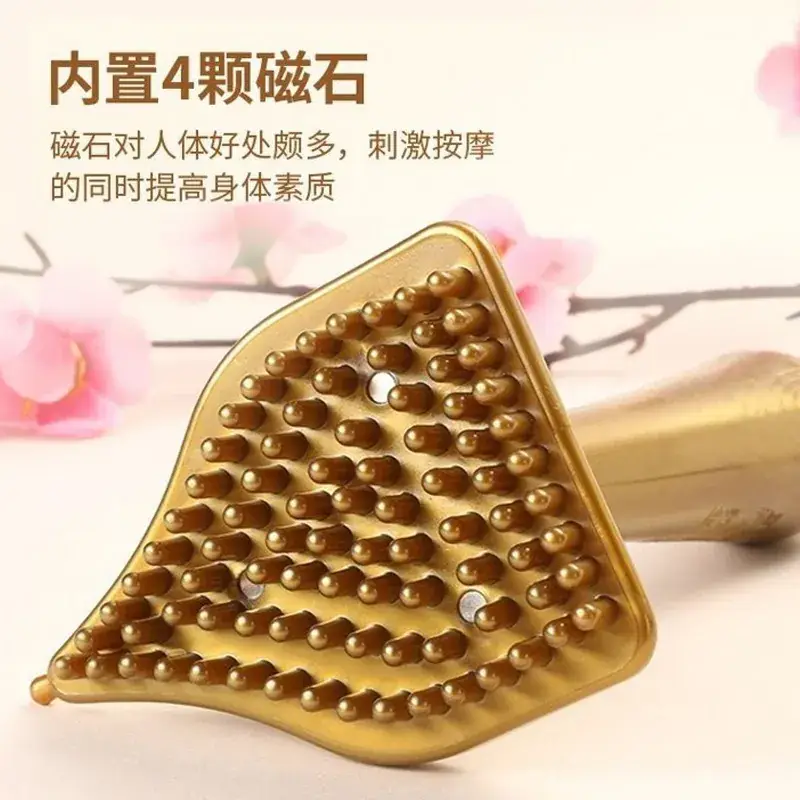 Golden Magnetic Meridian Beauty Brush for Body Tendon Massage - Image 5
