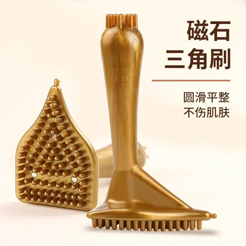 Golden Magnetic Meridian Beauty Brush for Body Tendon Massage - Image 6